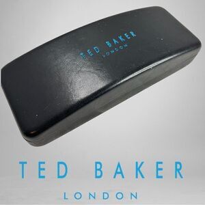 Ted Baker London Black Hard Shell Glass Case Turquoise Velvet Interior CASE ONLY